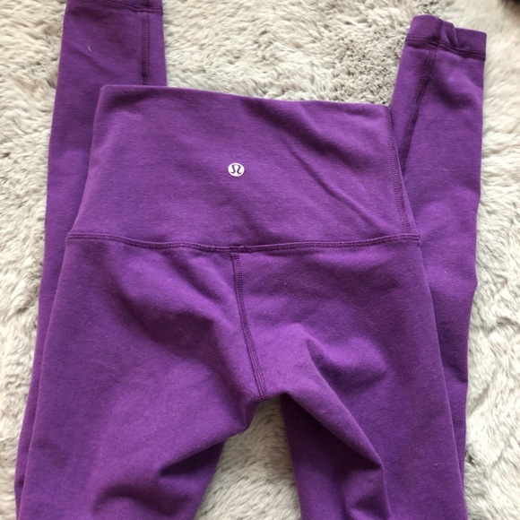 SOLD- Lululemon High Times Tender Violet Leggings - Picture 3 of 6